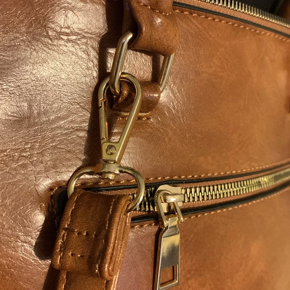 Gloria Vanderbilt Tan Dome Satchel